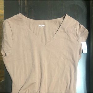 New with tags Old Navy Tan V Neck Bodysuit size XL